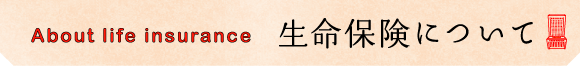 生命保険について