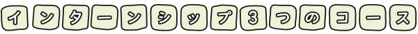 インターンシップ3つのコース